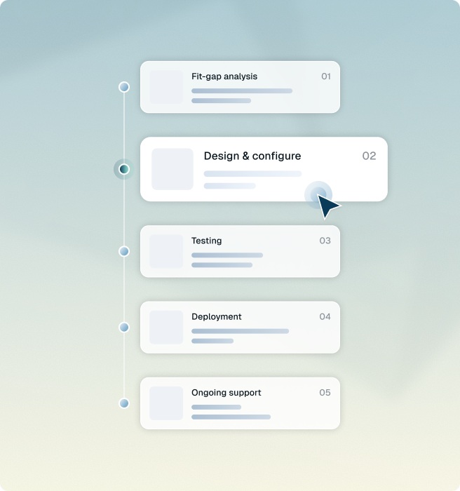 SAP transformation phases coordinated by Glasslake agents