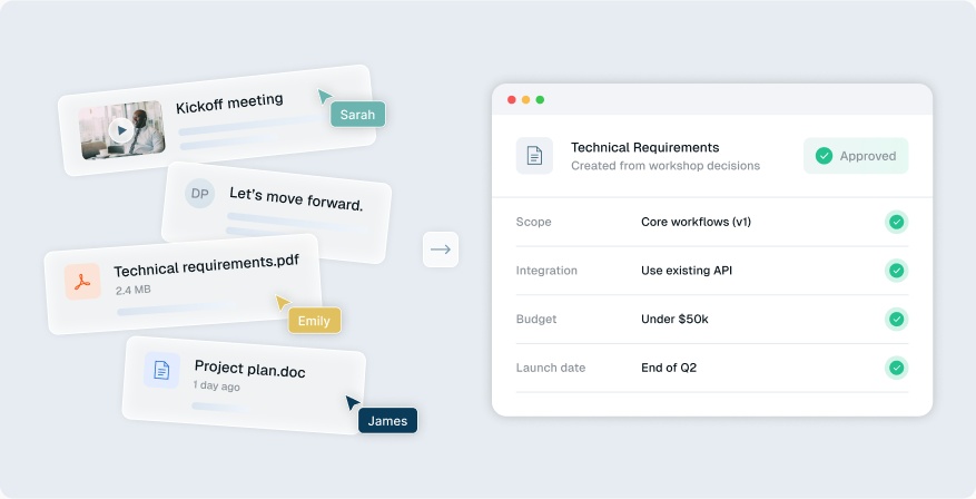 Explore: workshop inputs and requirements