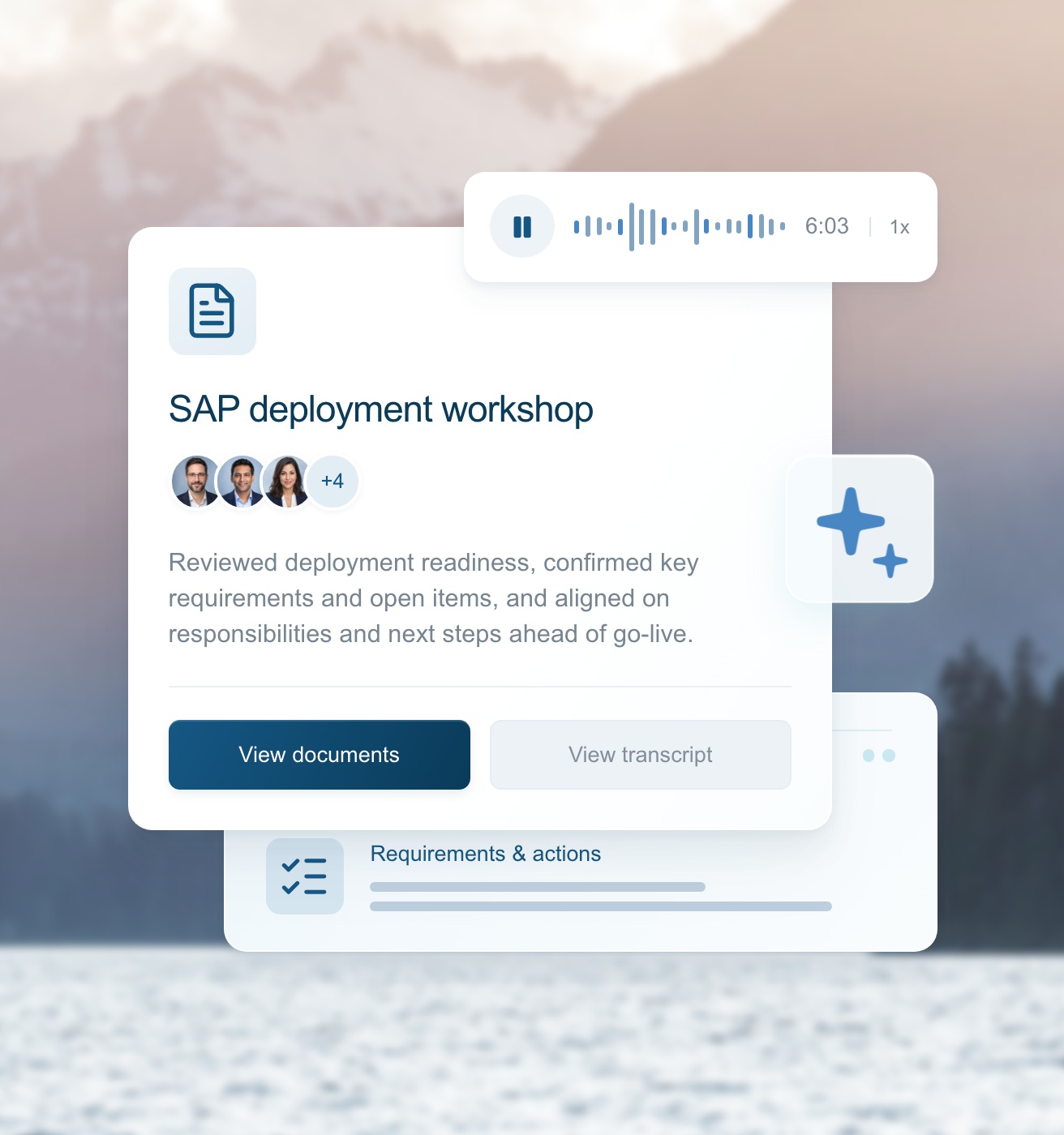 SAP deployment workshop knowledge captured in Glasslake